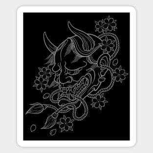 Japanese Hannya Mask Magnet